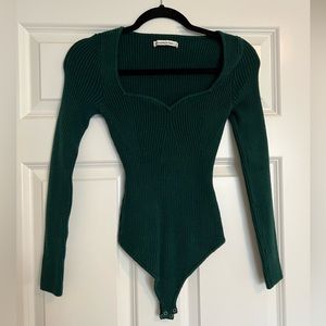 Abercrombie Green Sweater Bodysuit